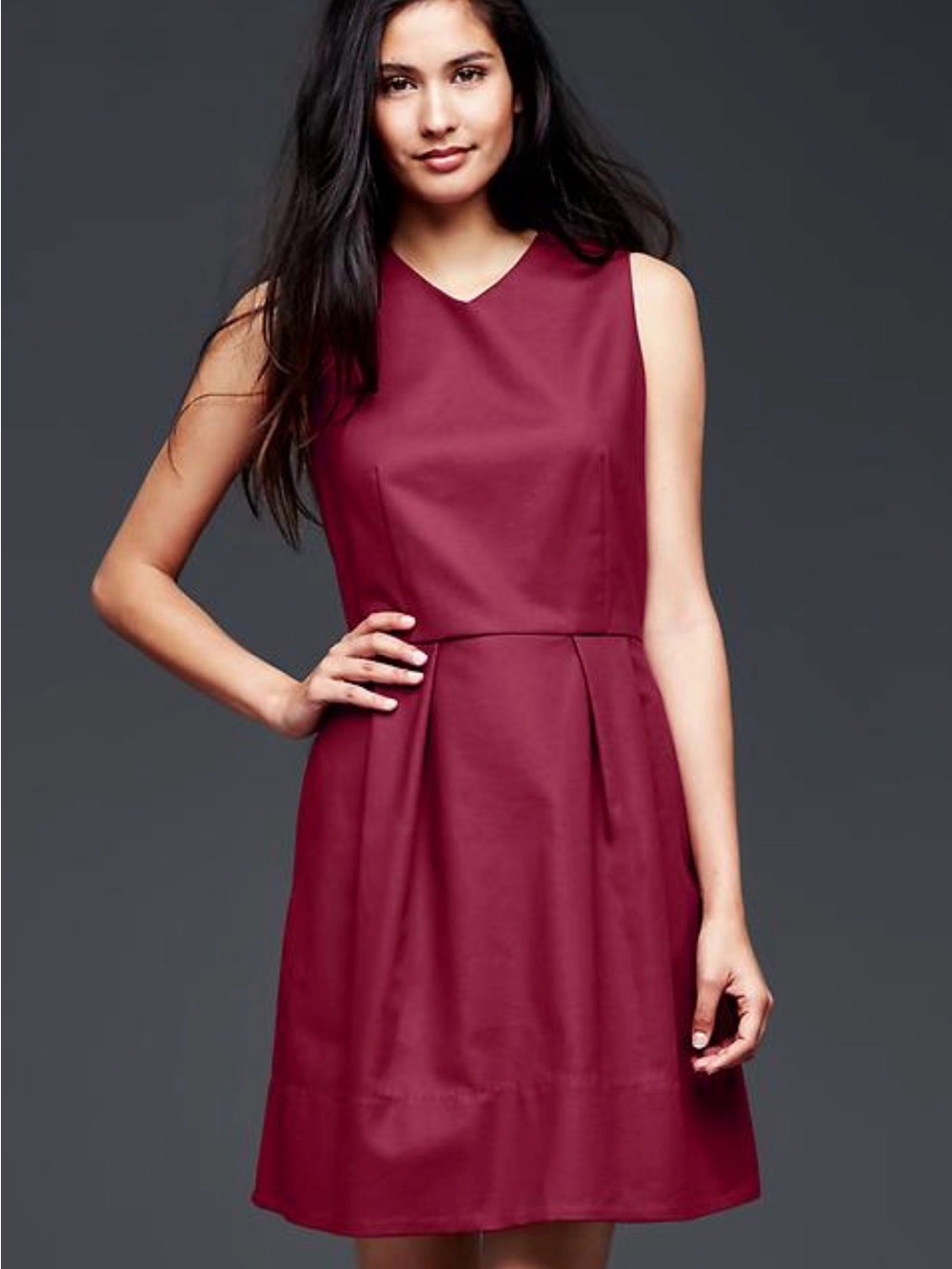GAP Sleeveless Wine Mini Dress